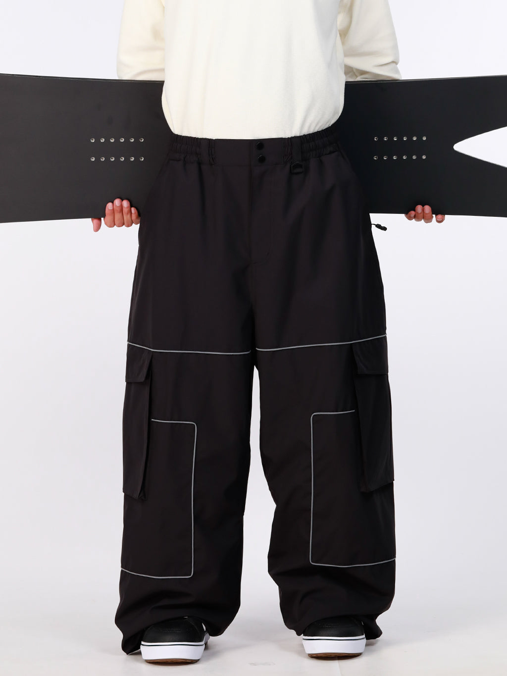 Nightline Park Rider Herren-Schneehose mit reflektierenden Details, Cargotaschen und weitem Schnitt