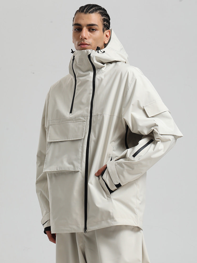 Gsou Snow Terrain Flow FlexZip Hybrid Cargo Snowboardjacke für Herren