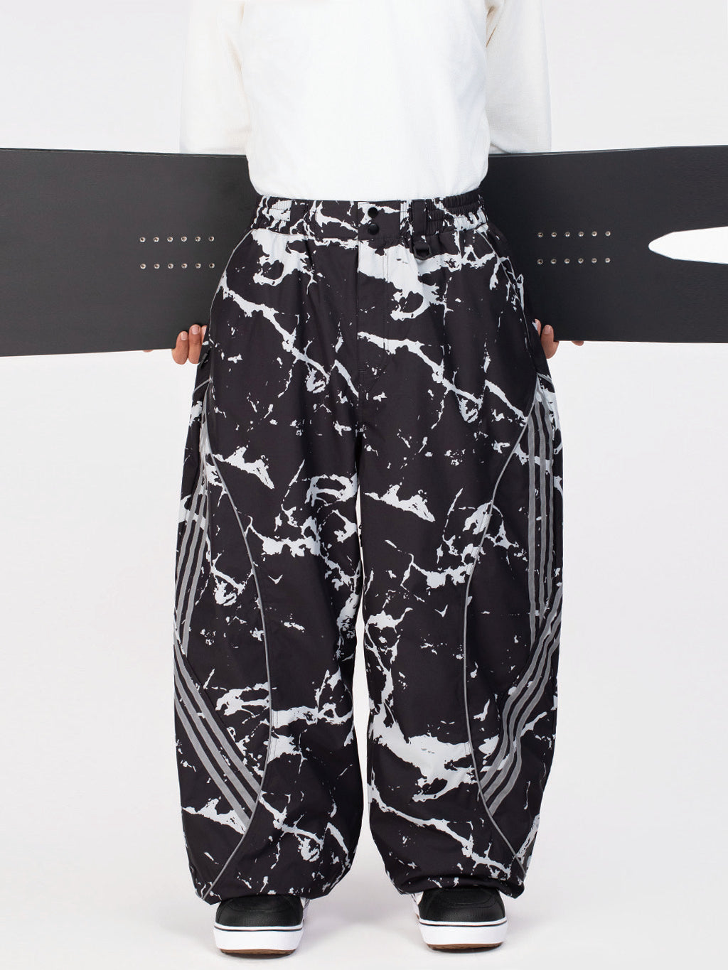 Nightline Park Rider Herren-Schneehose mit reflektierenden Kurven und lockerer Passform
