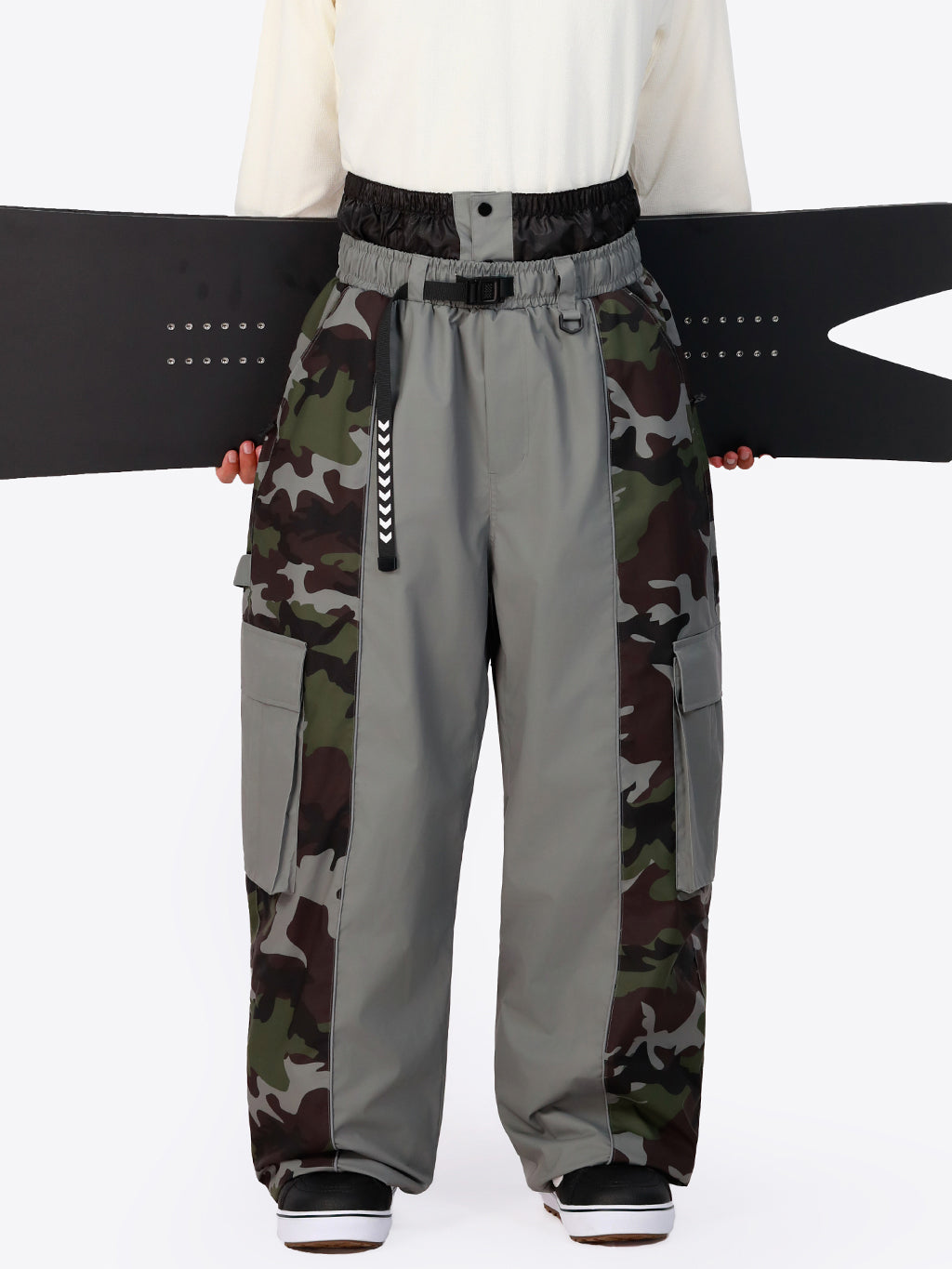 Wild Motion Herren-Schneehose mit reflektierendem Farbblock-Design und extra weitem Schnitt