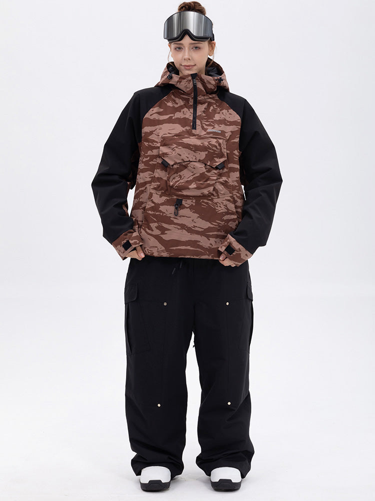 Freestyle-Skianzug für Damen im Bergtarn-Look – Bomberjacke & Baggy-Hose-Set