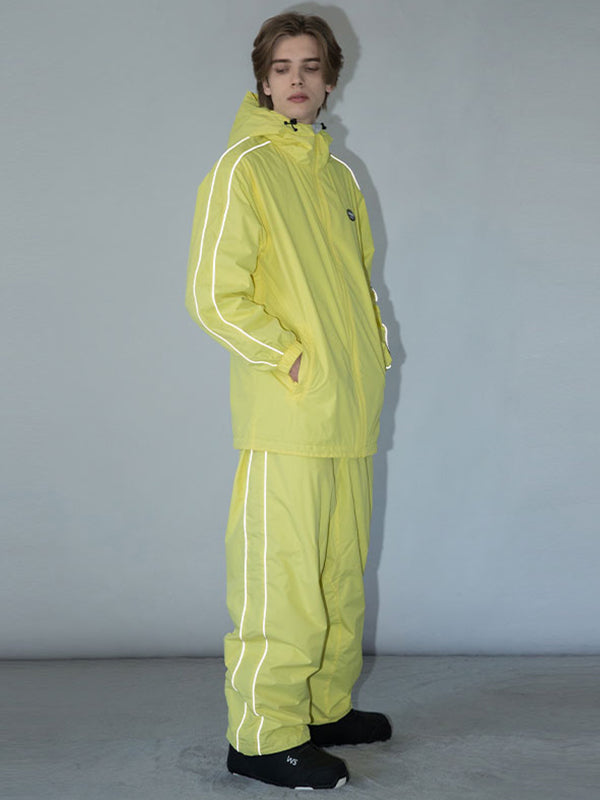 Dook Snow Track Stripe Snowboardjacke und -hose für Herren – Schneeanzug