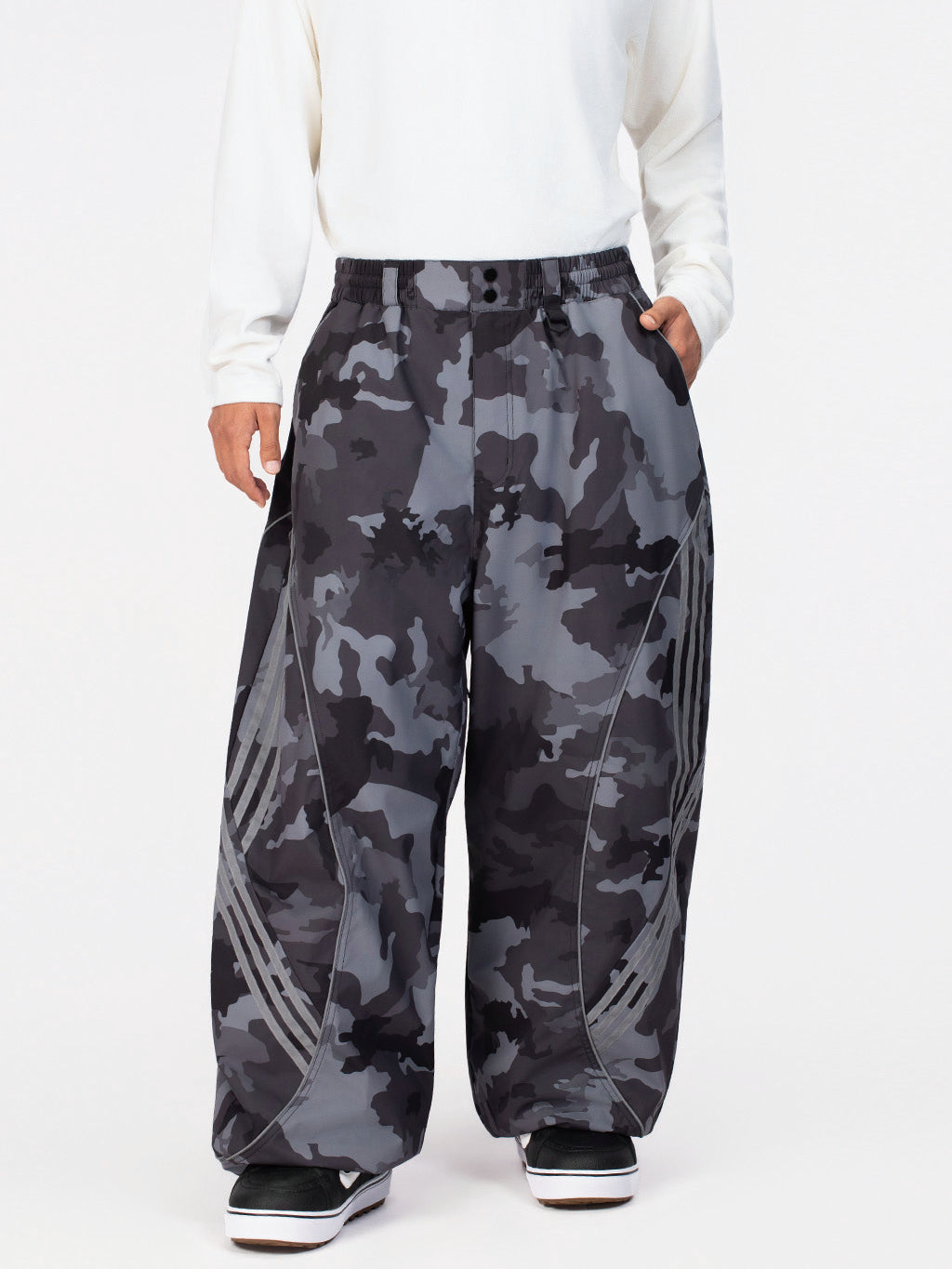 Nightline Park Rider Herren-Schneehose mit reflektierenden Kurven und lockerer Passform