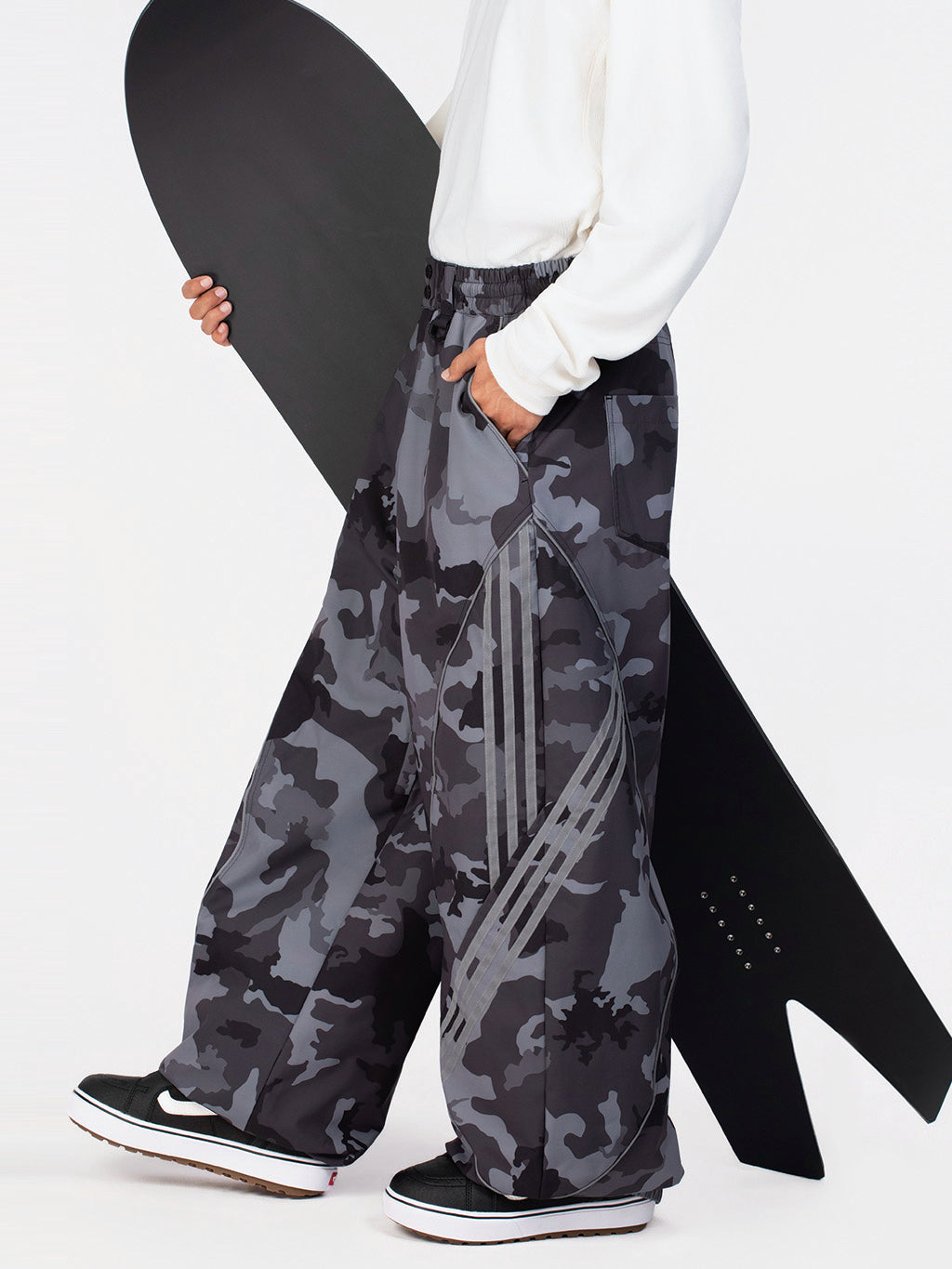 Nightline Park Rider Herren-Schneehose mit reflektierenden Kurven und lockerer Passform