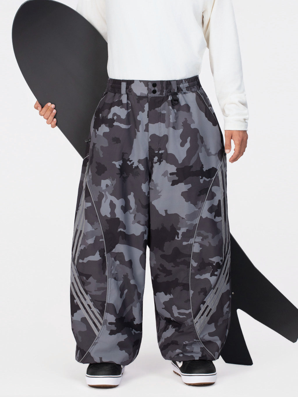 Nightline Park Rider Herren-Schneehose mit reflektierenden Kurven und lockerer Passform