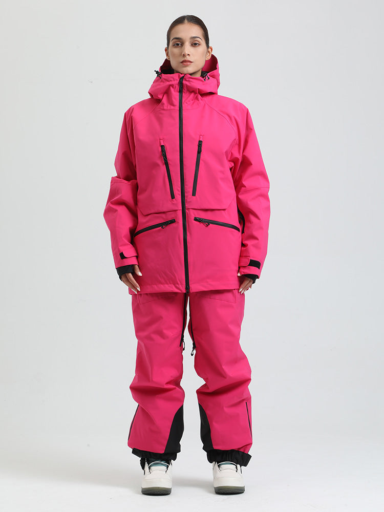Gsou Damen-Schneeanzug, robust, Bergprofi, Allzweck, Cargo-Schneeanzug