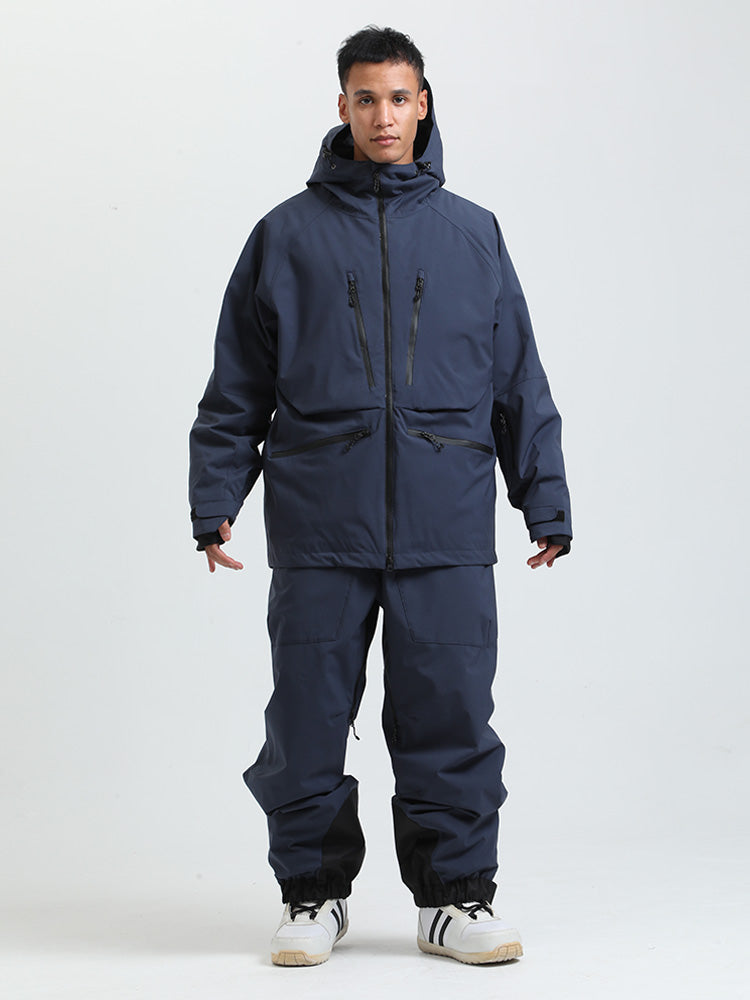 Gsou Herren-Schneeanzug, robust, Bergprofi, Allzweck, Cargo-Schneeanzug