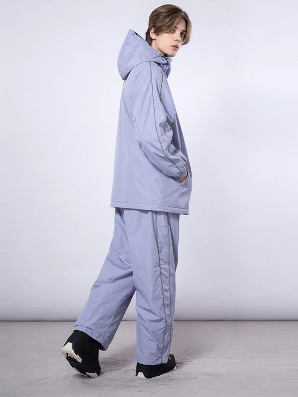 Dook Snow Track Stripe Snowboardjacke und -hose für Herren – Schneeanzug