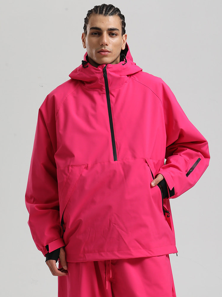 Gsou Snow Herren-Snowboardjacke im urbanen Stil, Pullover-Anorak