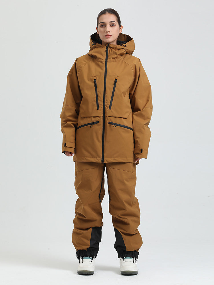 Gsou Damen-Schneeanzug, robust, Bergprofi, Allzweck, Cargo-Schneeanzug