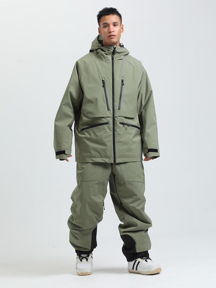 Gsou Herren-Schneeanzug, robust, Bergprofi, Allzweck, Cargo-Schneeanzug