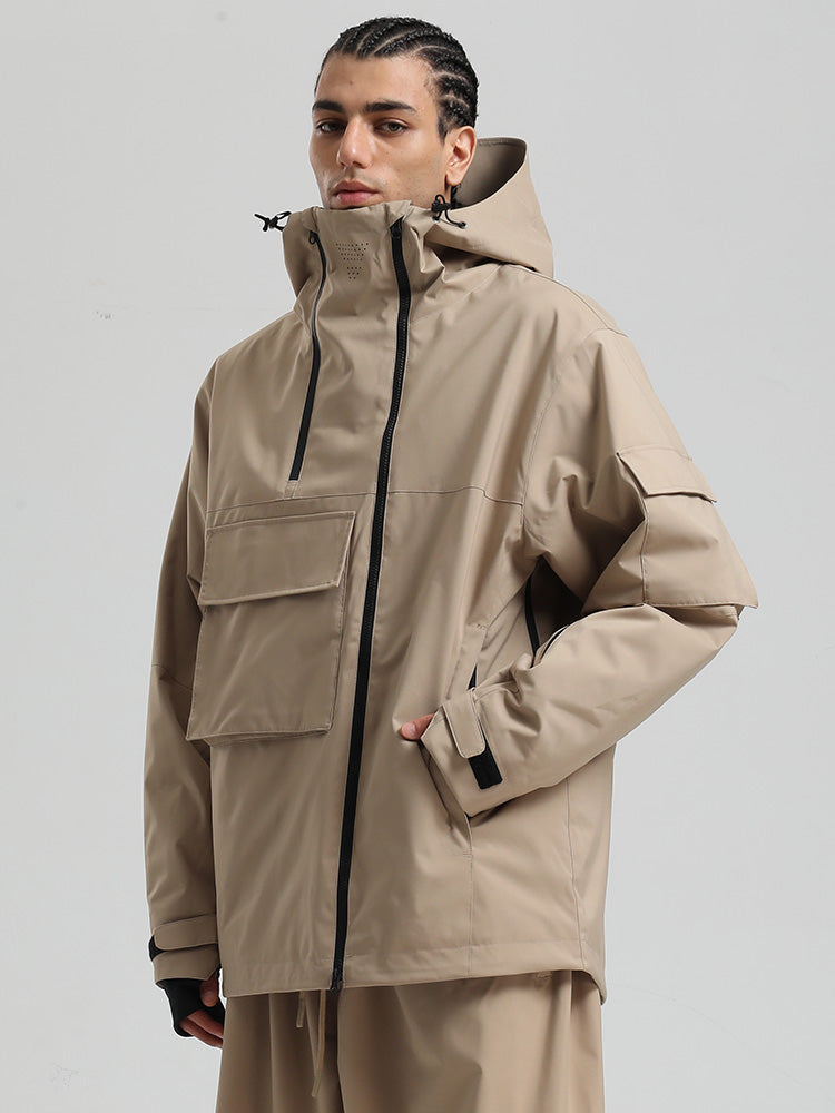 Gsou Snow Terrain Flow FlexZip Hybrid Cargo Snowboardjacke für Herren