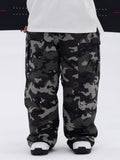 Herren-Skihose mit doppeltem Knieausschnitt, Freestyle-Stil, Baggy-Design