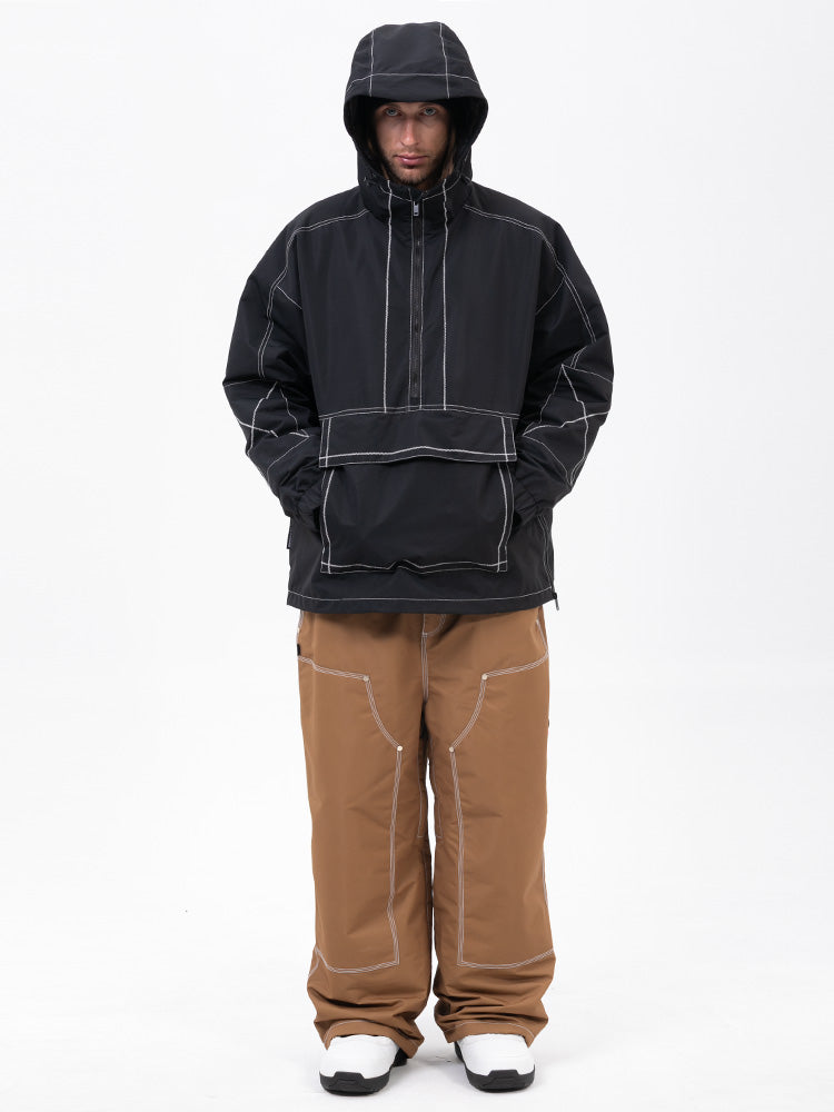 Mountain Vibe Pulloverjacke für Herren & Urban Freerider Baggy-Schneehose Set