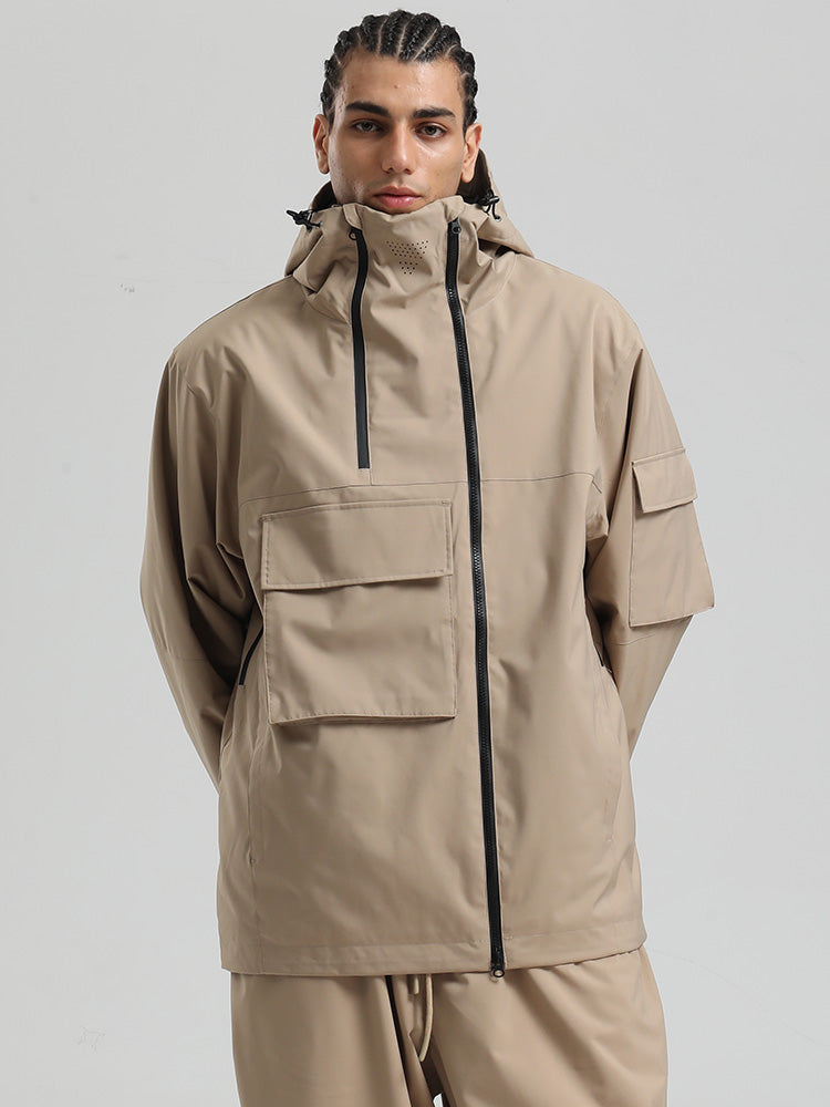 Gsou Snow Terrain Flow FlexZip Hybrid Cargo Snowboardjacke für Herren