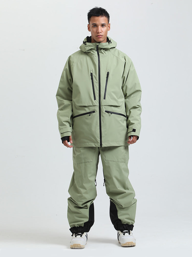 Gsou Herren-Schneeanzug, robust, Bergprofi, Allzweck, Cargo-Schneeanzug