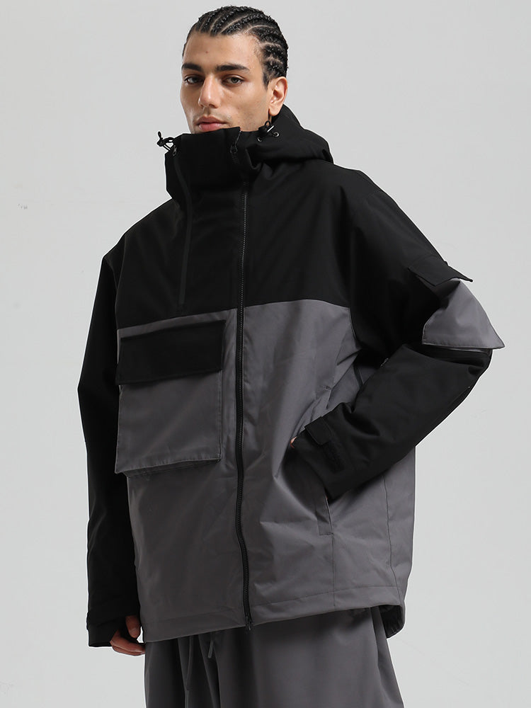 Gsou Snow Terrain Flow FlexZip Hybrid Cargo Snowboardjacke für Herren