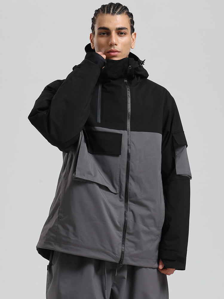 Gsou Snow Terrain Flow FlexZip Hybrid Cargo Snowboardjacke für Herren