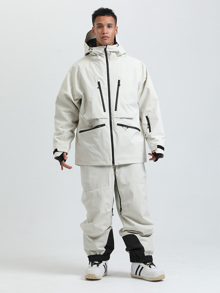 Gsou Herren-Schneeanzug, robust, Bergprofi, Allzweck, Cargo-Schneeanzug