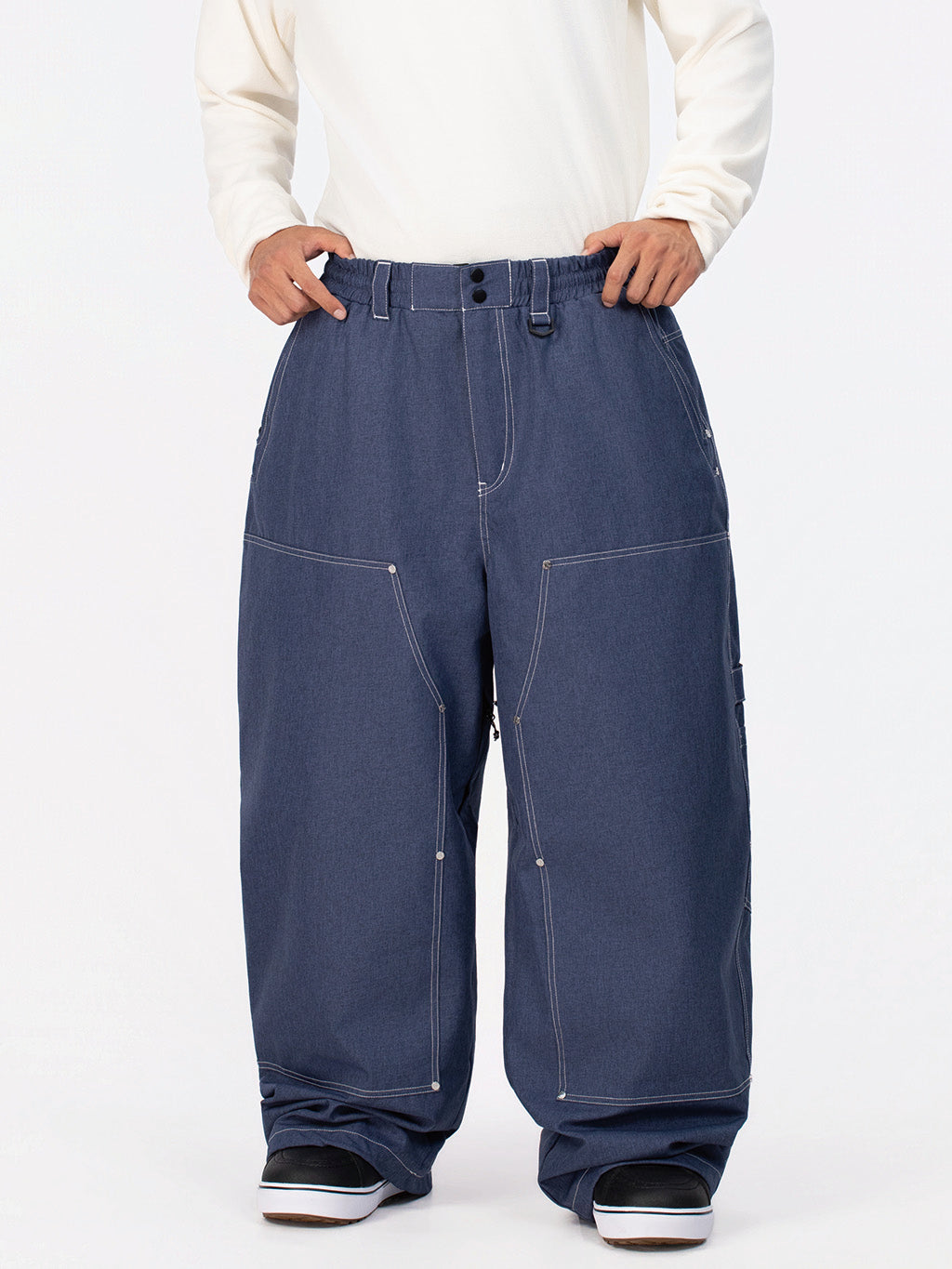 UrbanCraft Utility Freeride Baggy Snowboardhose für Herren mit verstärkten Einsätzen