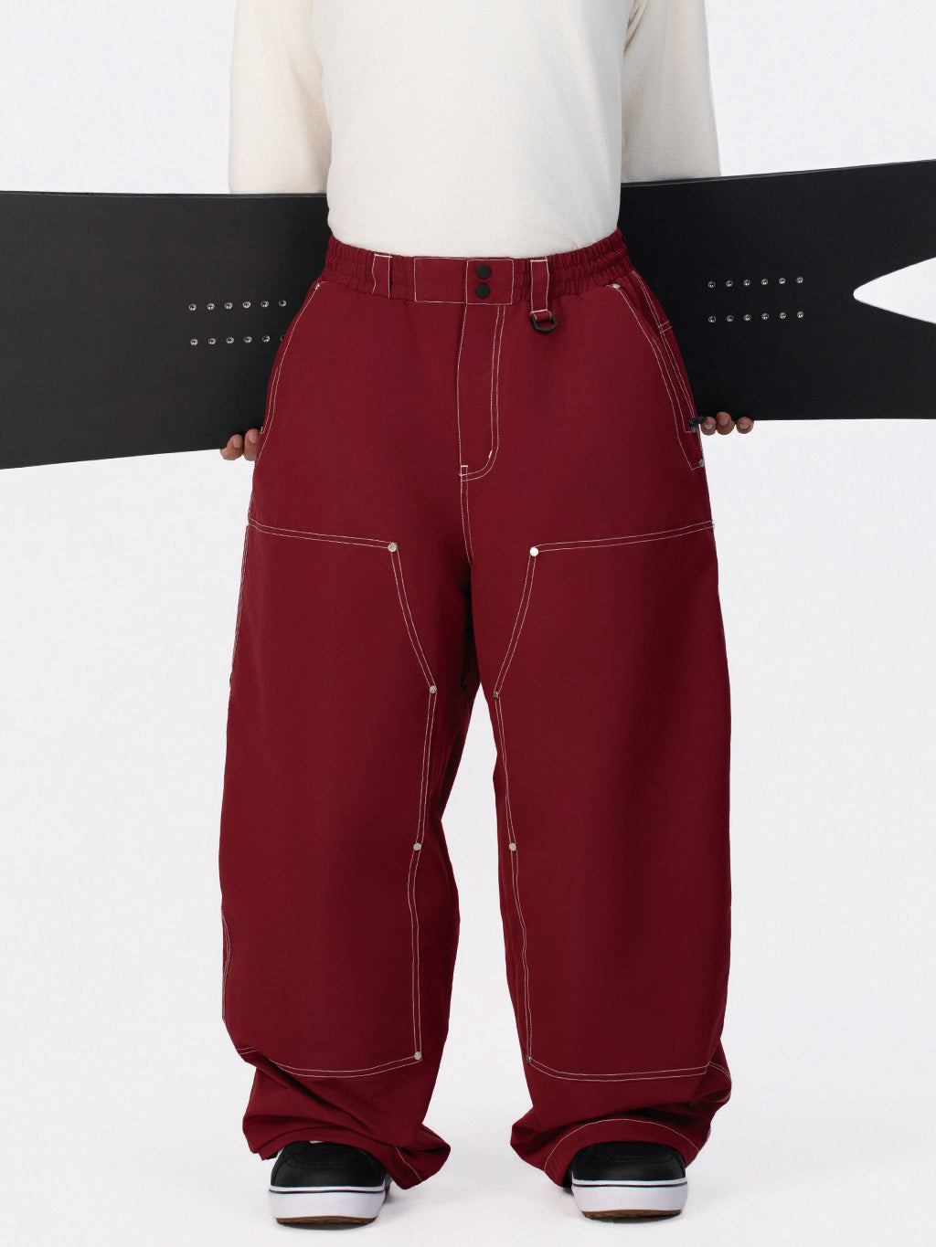 UrbanCraft Utility Freeride Baggy Snowboardhose für Herren mit verstärkten Einsätzen