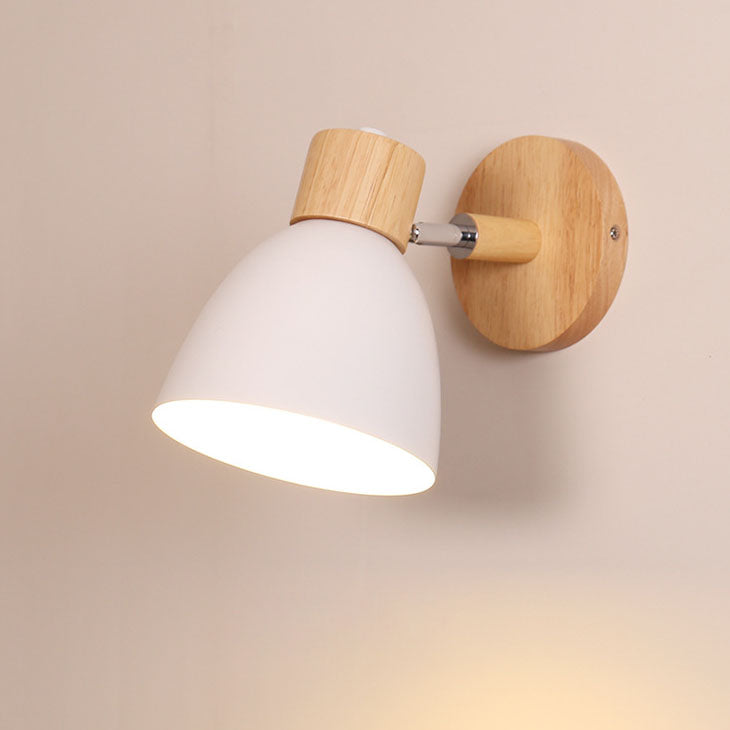 Luvano Wandleuchte Holz Eisen Macaron minimal