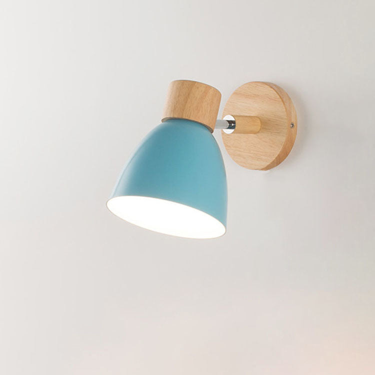 Luvano Wandleuchte Holz Eisen Macaron minimal