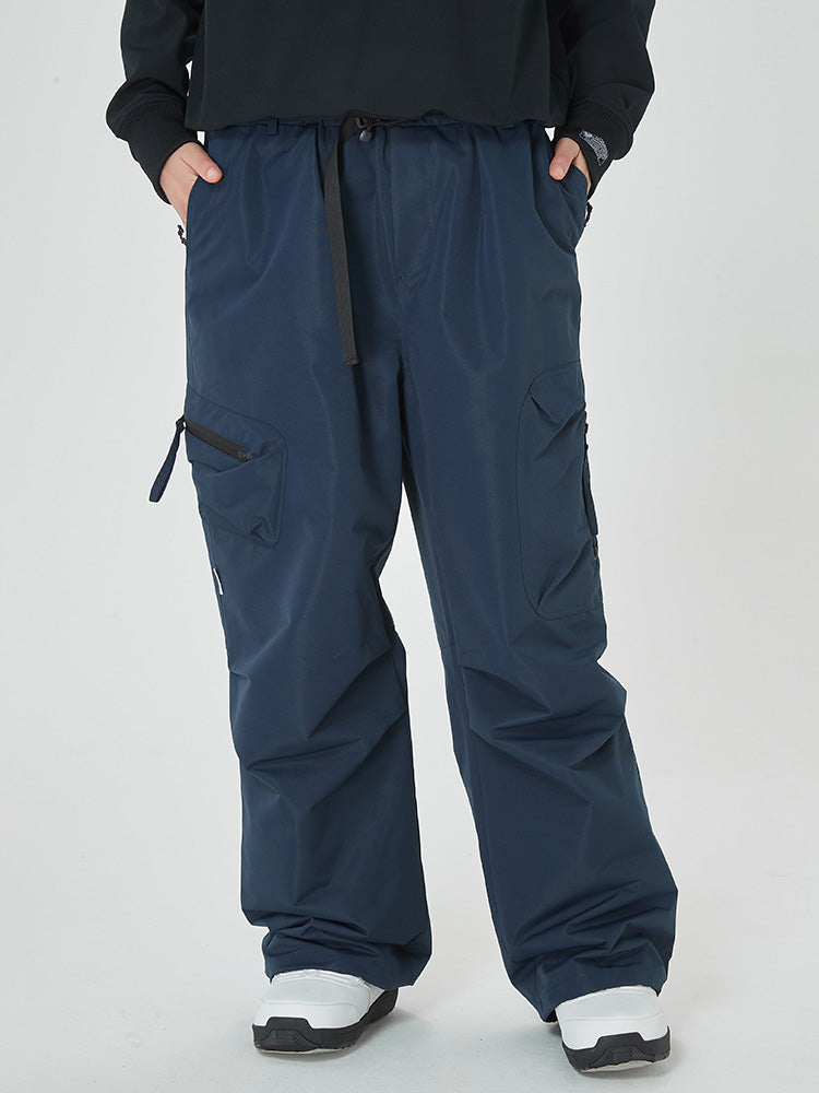 Prime Mountain Baggy-Skihose für Damen mit zwei seitlichen Cargotaschen
