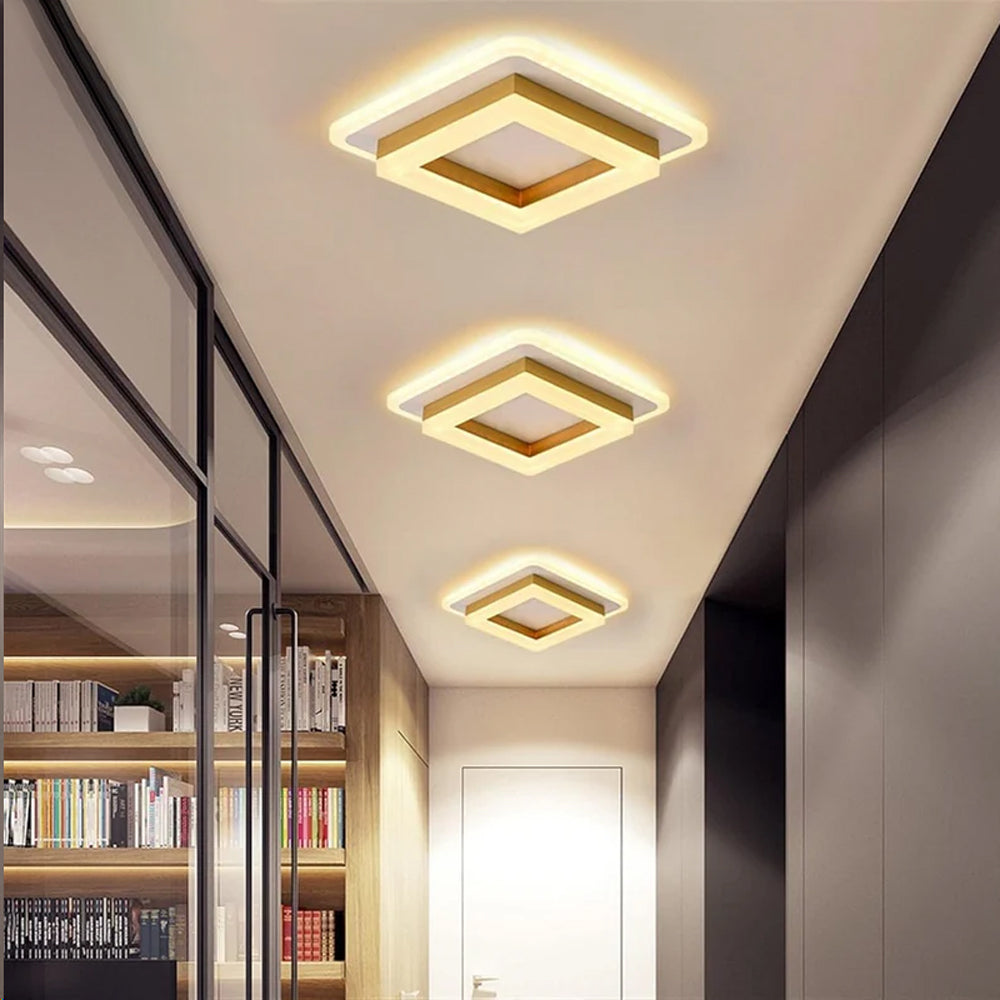 Luvano LED Deckenleuchte eckig flach modern