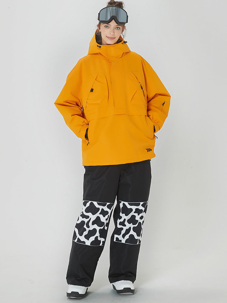 Damen Mountain Freerider Baggy Anorak Snowboardjacke & Hosen-Set