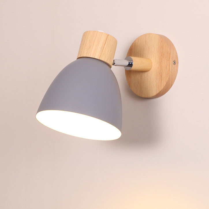 Luvano Wandleuchte Holz Eisen Macaron minimal