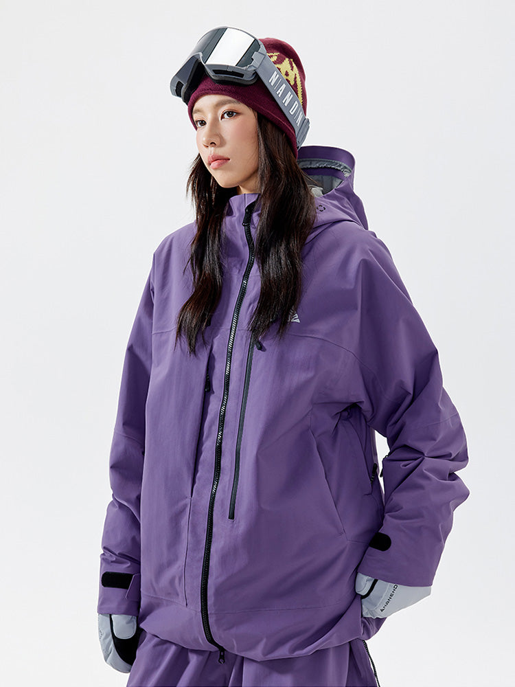 Damen-Unisex-3L-Schneejacke „Snow-Peak Baggy“ von Nandn