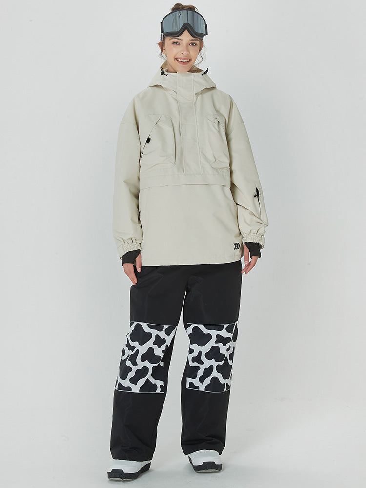 Damen Mountain Freerider Baggy Anorak Snowboardjacke & Hosen-Set