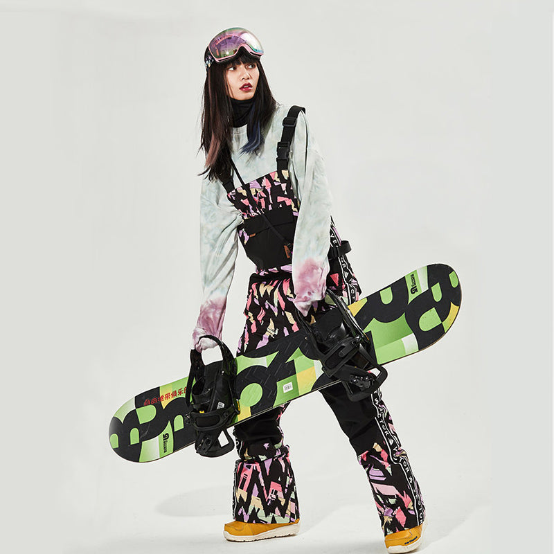 Damen Vector Mountain Queen Isolierte Latzhose, Schneehose