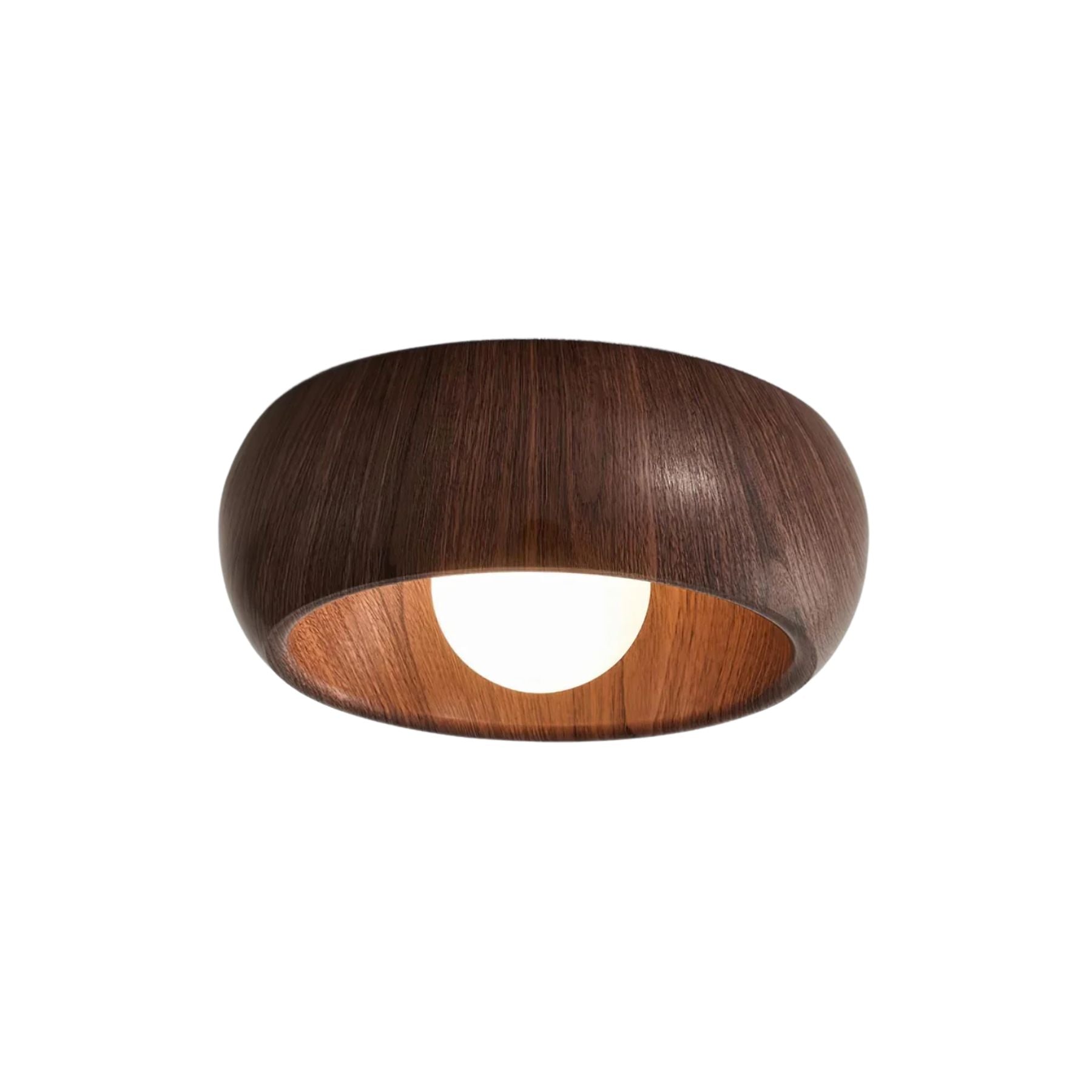 Luvano Albanora Deckenleuchte Holz LED minimal