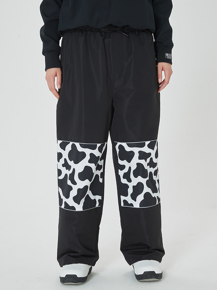 Swaggy Damen-Cargo-Schneehose mit reflektierenden Knie-Einsätzen