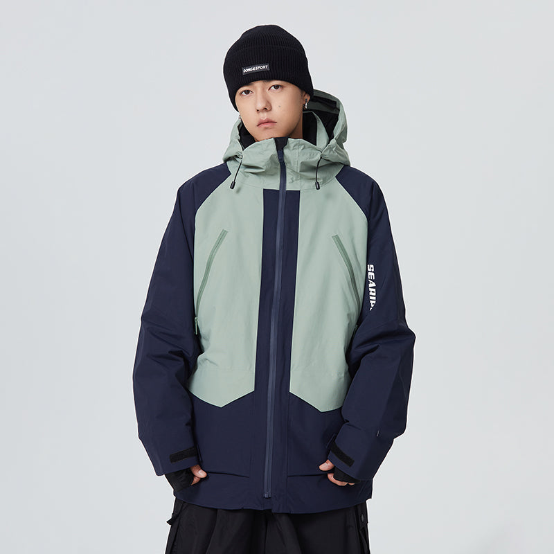 Searipe SnowMaster Color Block Mountain Snowboardjacke für Herren