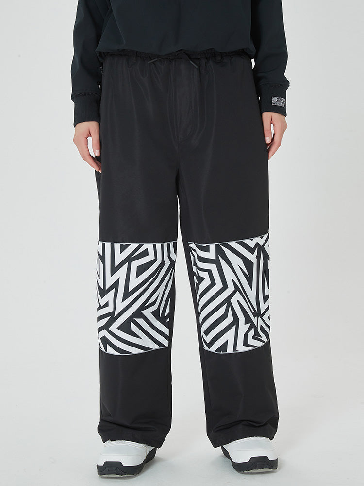 Swaggy Damen-Cargo-Schneehose mit reflektierenden Knie-Einsätzen