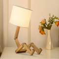 Luvano Tischleuchte Holz flexibel Design