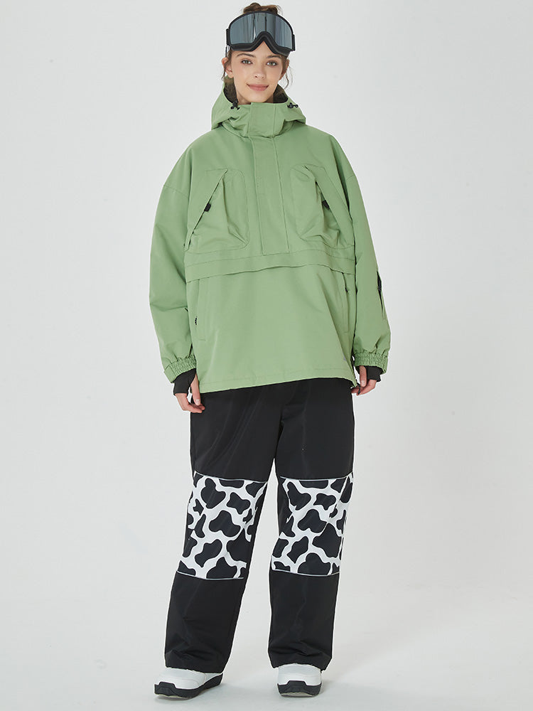 Damen Mountain Freerider Baggy Anorak Snowboardjacke & Hosen-Set
