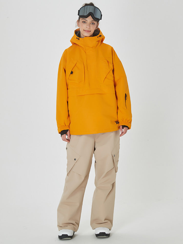 Damen Freerider Baggy Anorak Jacke mit Swag Cargo Snowboardhose