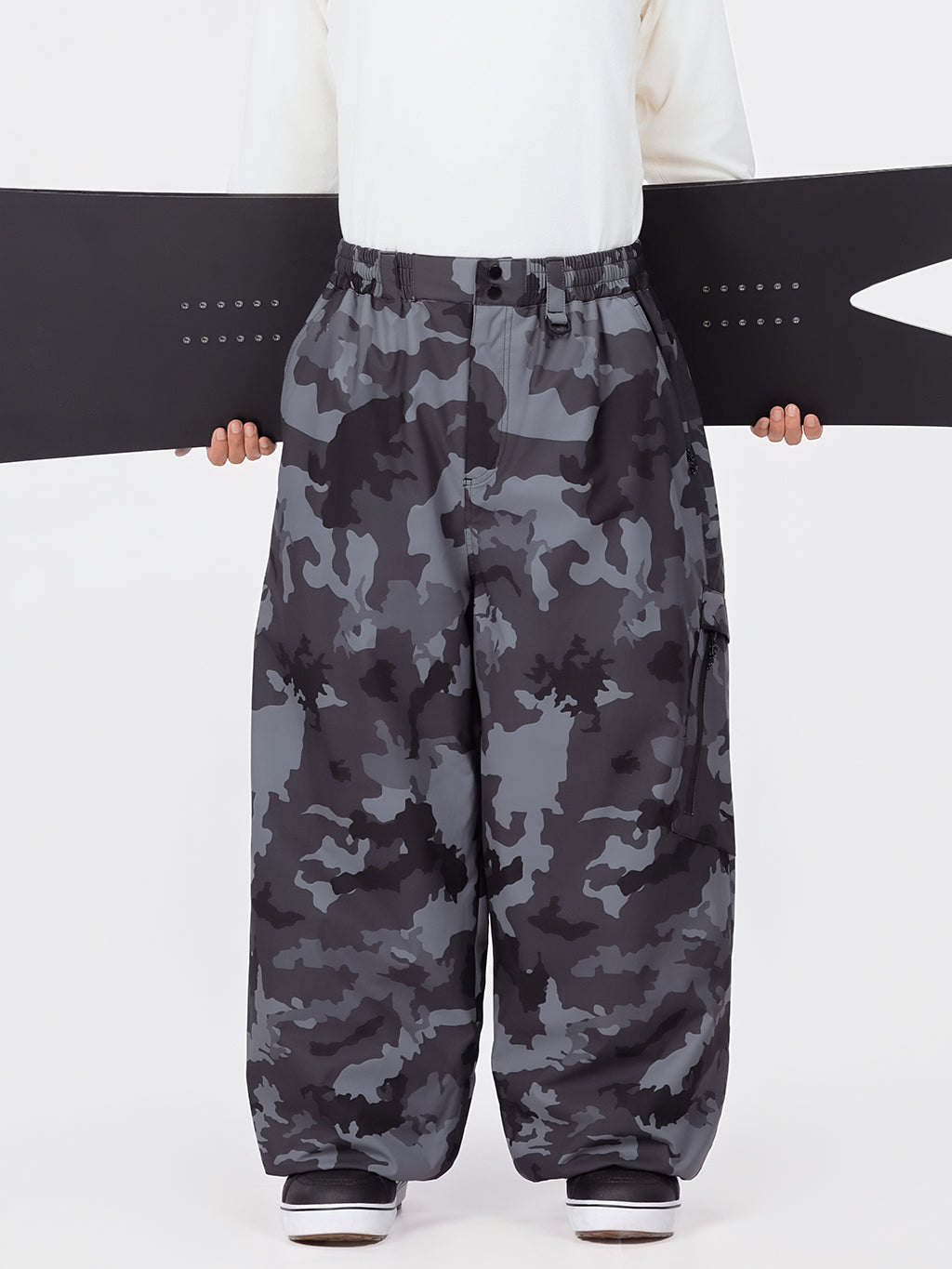 Urban Vibe Herren Strapazierfähige Allzweck-Freestyle-Schneehose im Baggy-Stil
