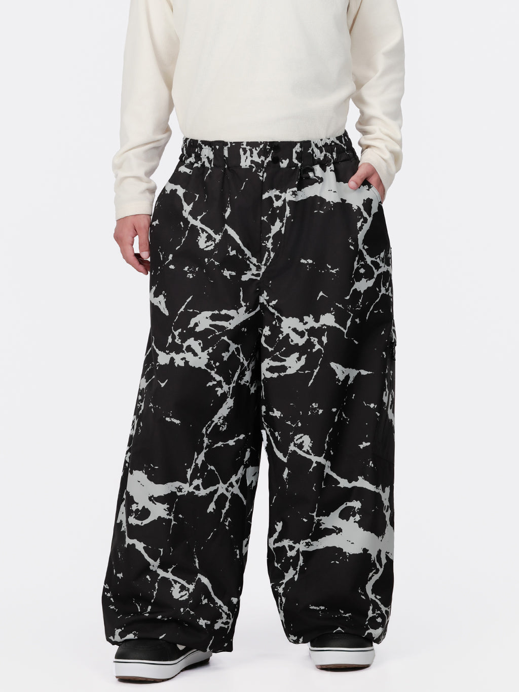 Urban Vibe Herren Strapazierfähige Allzweck-Freestyle-Schneehose im Baggy-Stil