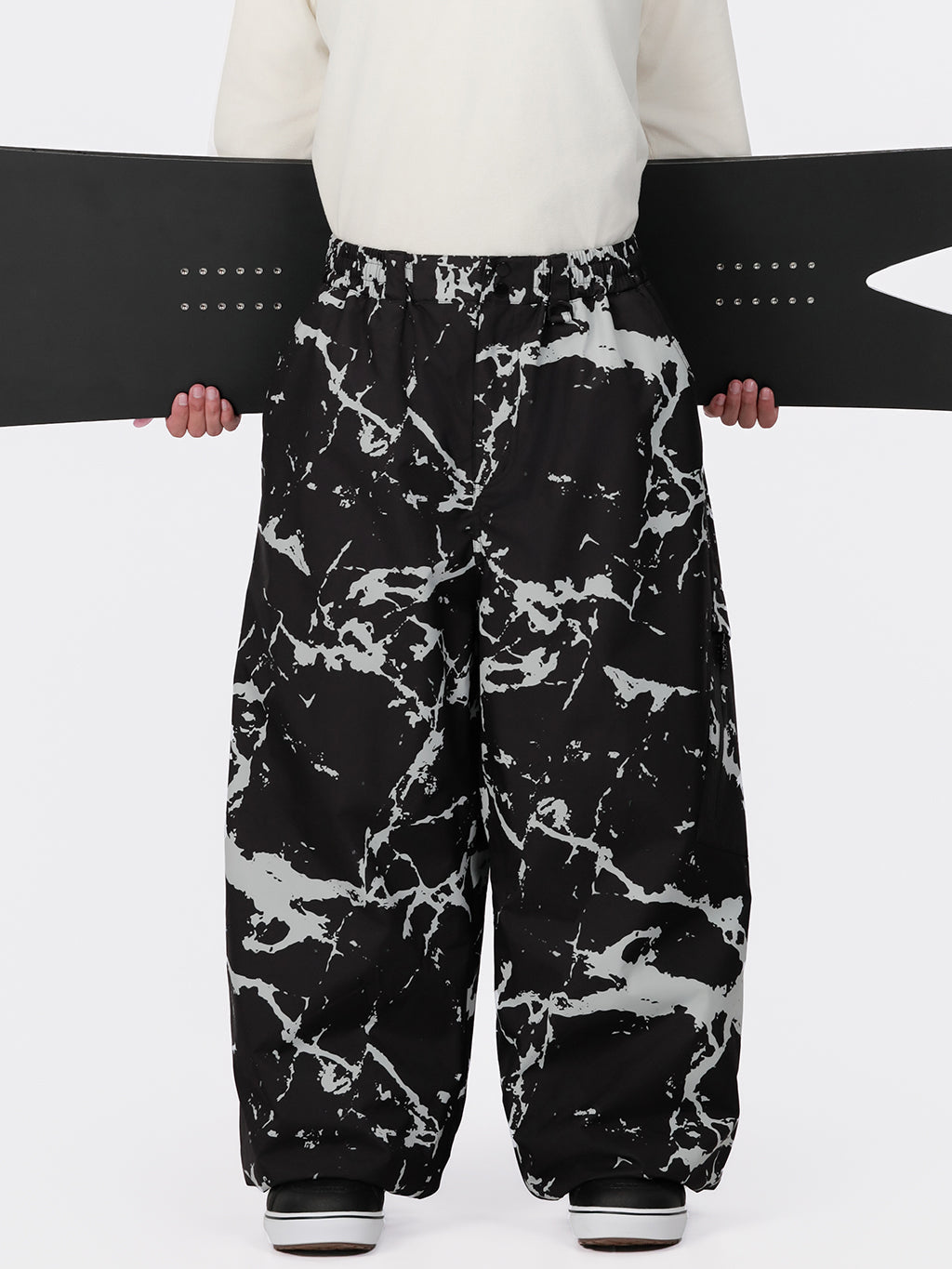 Urban Vibe Herren Strapazierfähige Allzweck-Freestyle-Schneehose im Baggy-Stil