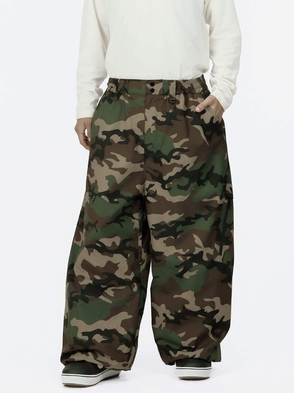 Urban Vibe Herren Strapazierfähige Allzweck-Freestyle-Schneehose im Baggy-Stil