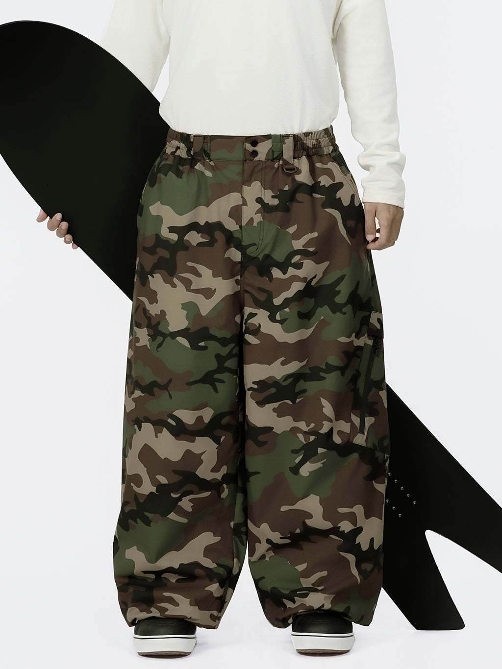 Urban Vibe Herren Strapazierfähige Allzweck-Freestyle-Schneehose im Baggy-Stil