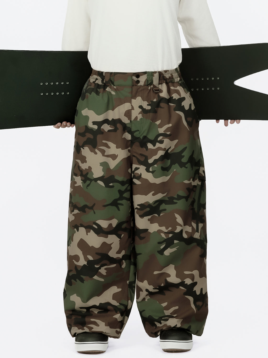 Urban Vibe Herren Strapazierfähige Allzweck-Freestyle-Schneehose im Baggy-Stil