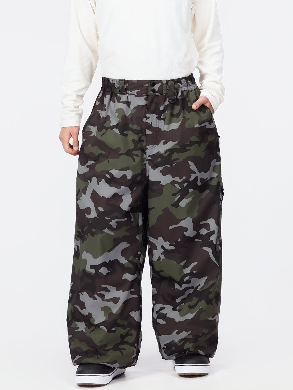 Urban Vibe Herren Strapazierfähige Allzweck-Freestyle-Schneehose im Baggy-Stil