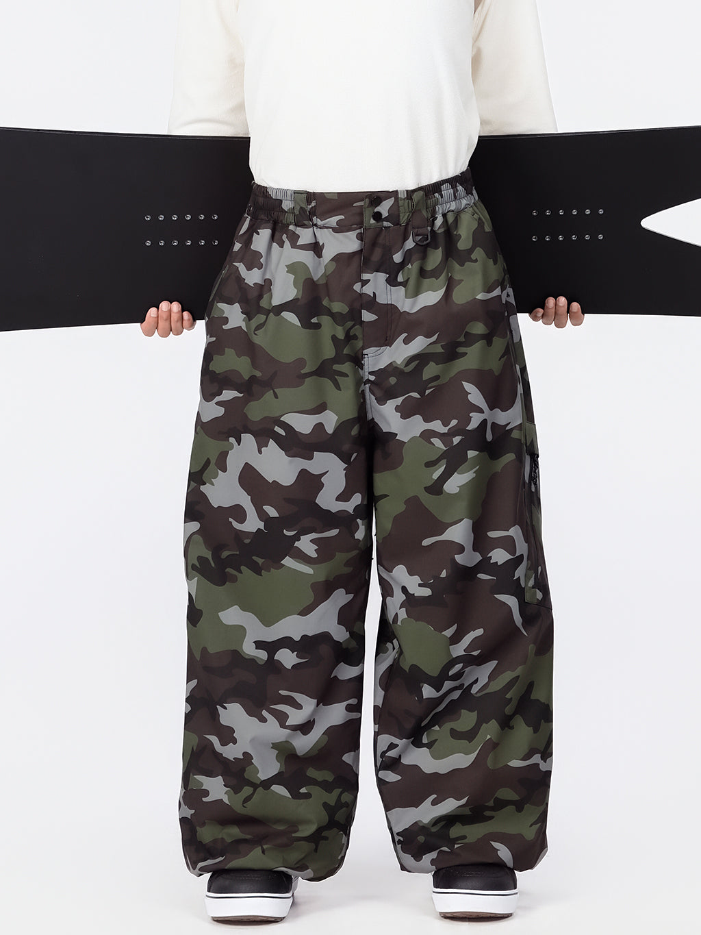 Urban Vibe Herren Strapazierfähige Allzweck-Freestyle-Schneehose im Baggy-Stil