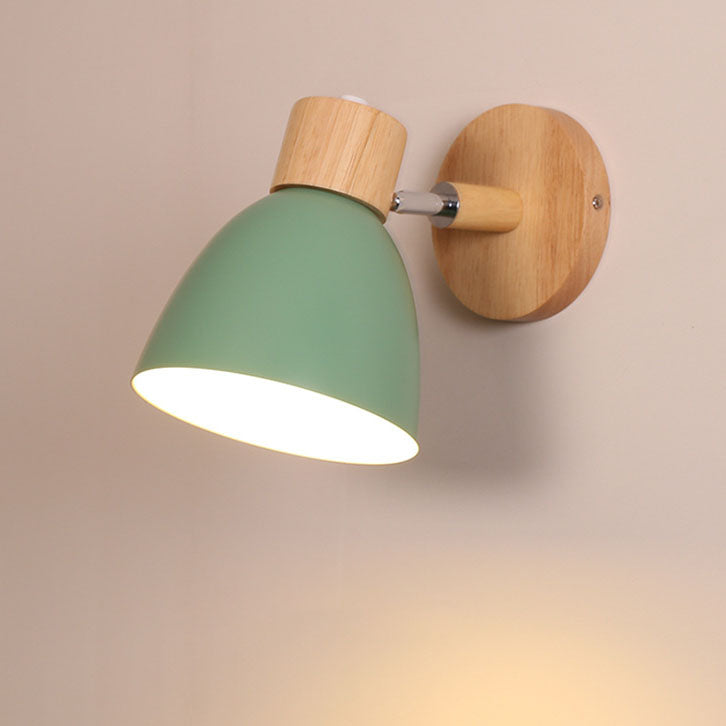 Luvano Wandleuchte Holz Eisen Macaron minimal